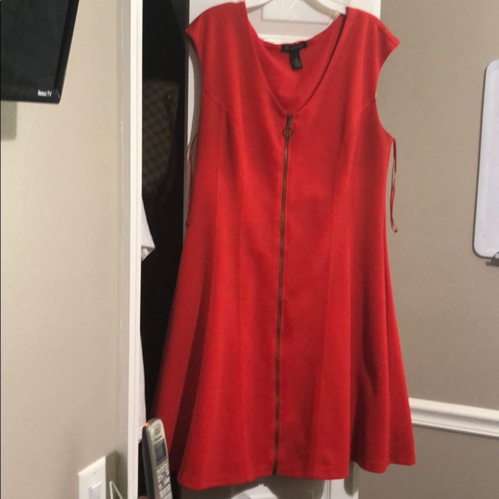 Burnt orange dress